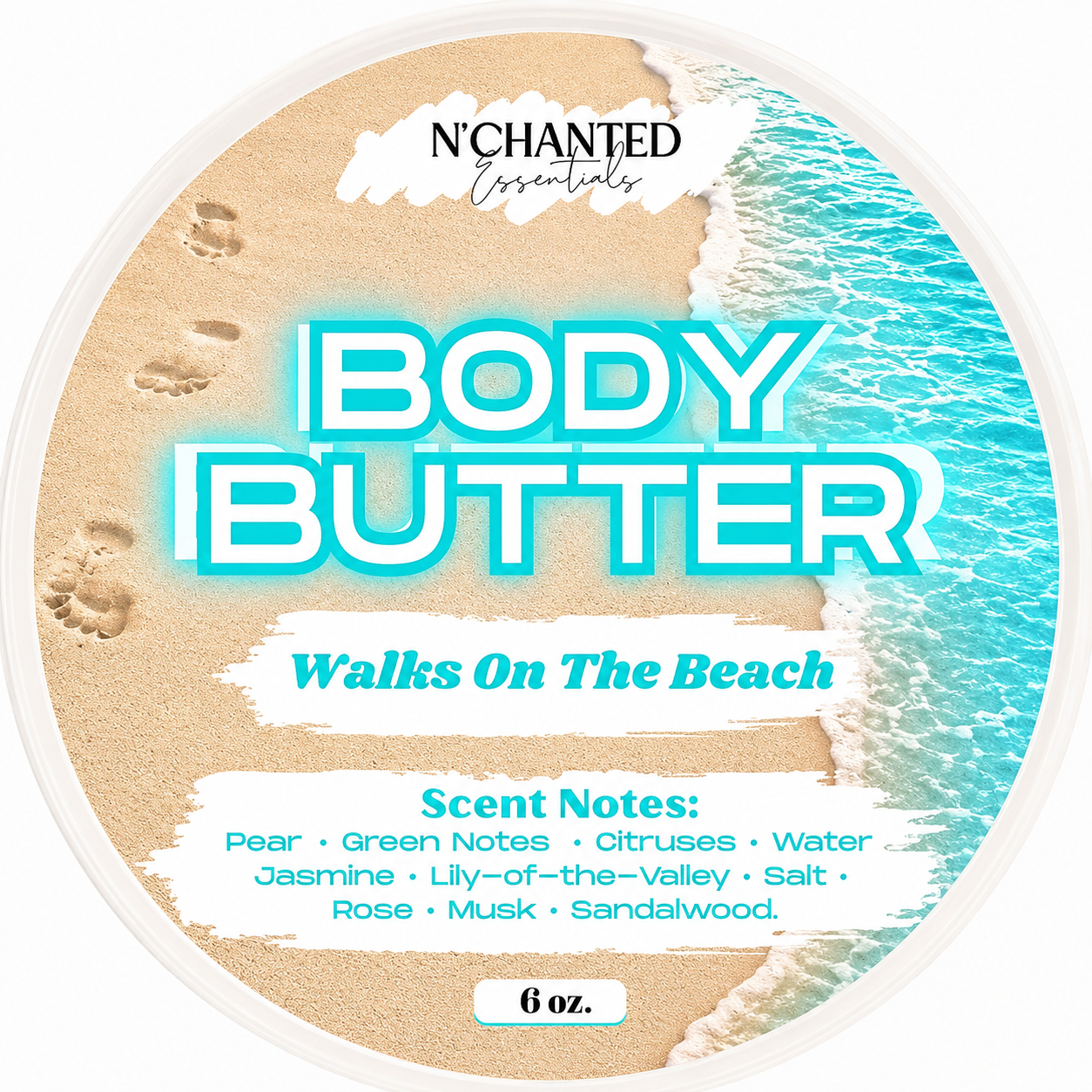 Walks On The Beach inspired By Ocean Di Goia Body Butter